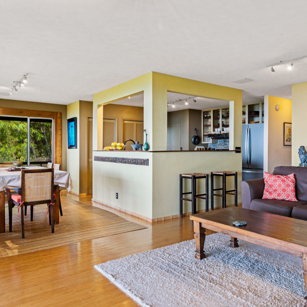 Sitting area plus kitchen at the Main House